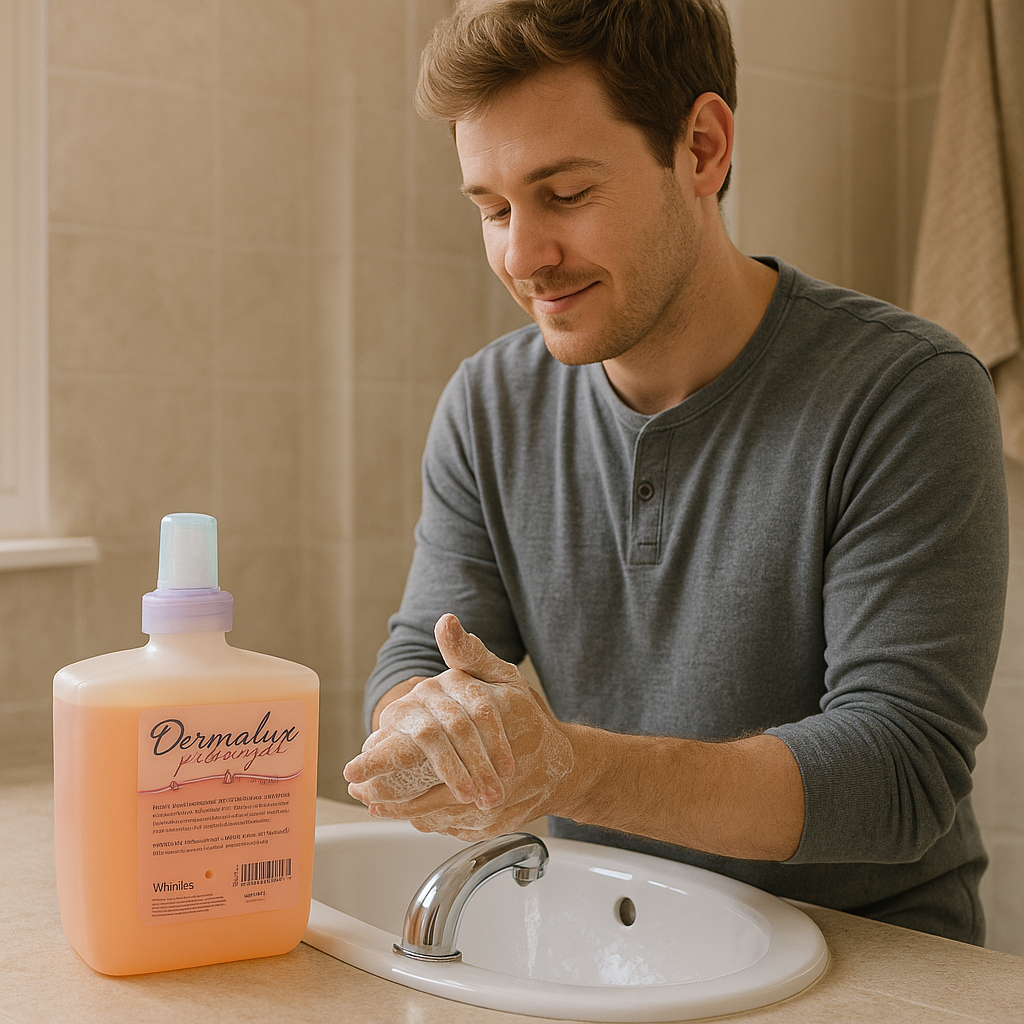 Dermalux Hand Soap Peach 6 x 1 Litre