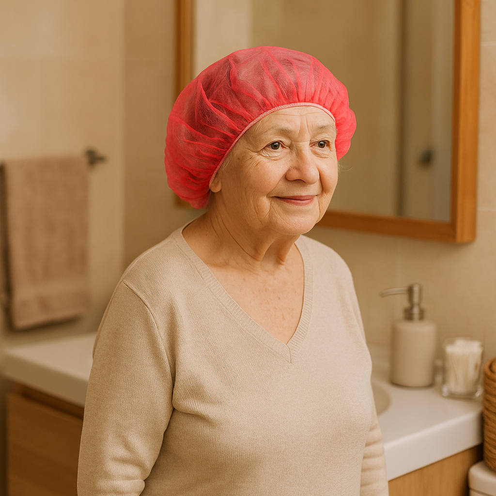 Bouffant Cap Red Light Weight (Beret)