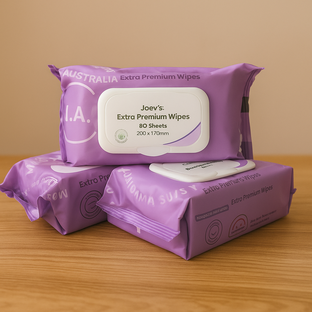 Joey Extra Premium Wet Wipes Unscented Alc Free with Lid 12x80's