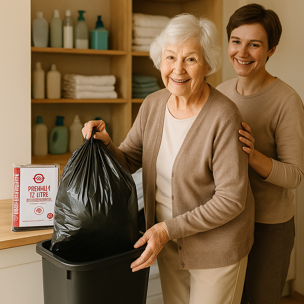 Premium Garbage Bags Black 72L 5x50's