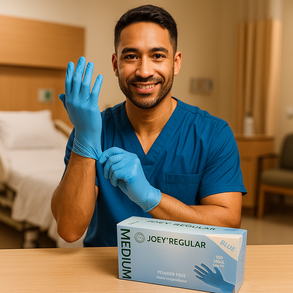 Joey Regular Vinyl P/F 10x100's Blue - Extra Large