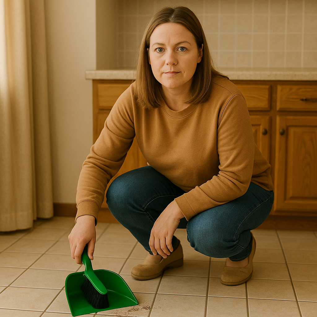 Oates Dustpan & Bannister Set - Green