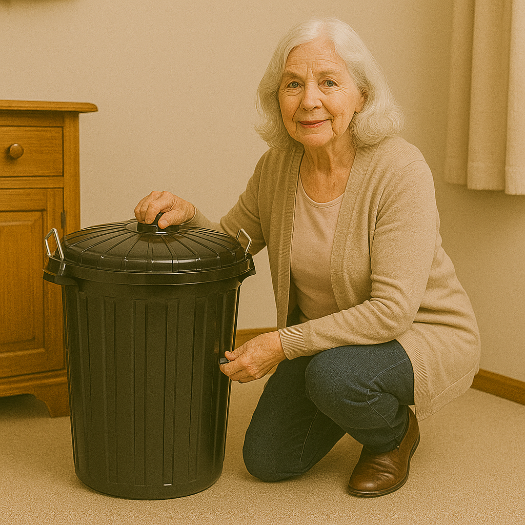 Edco 73L Garbage Bin with Lid