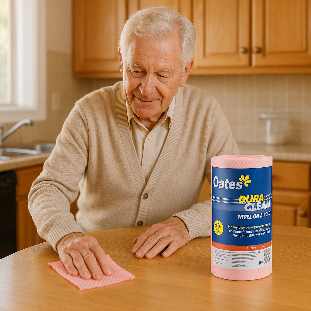 Oates DuraClean Roll 90 wipes - Red