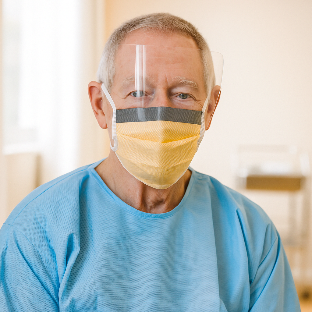 FLUIDSHIELD Level 3 Fog Free Surgical Mask & Antiglare Visor