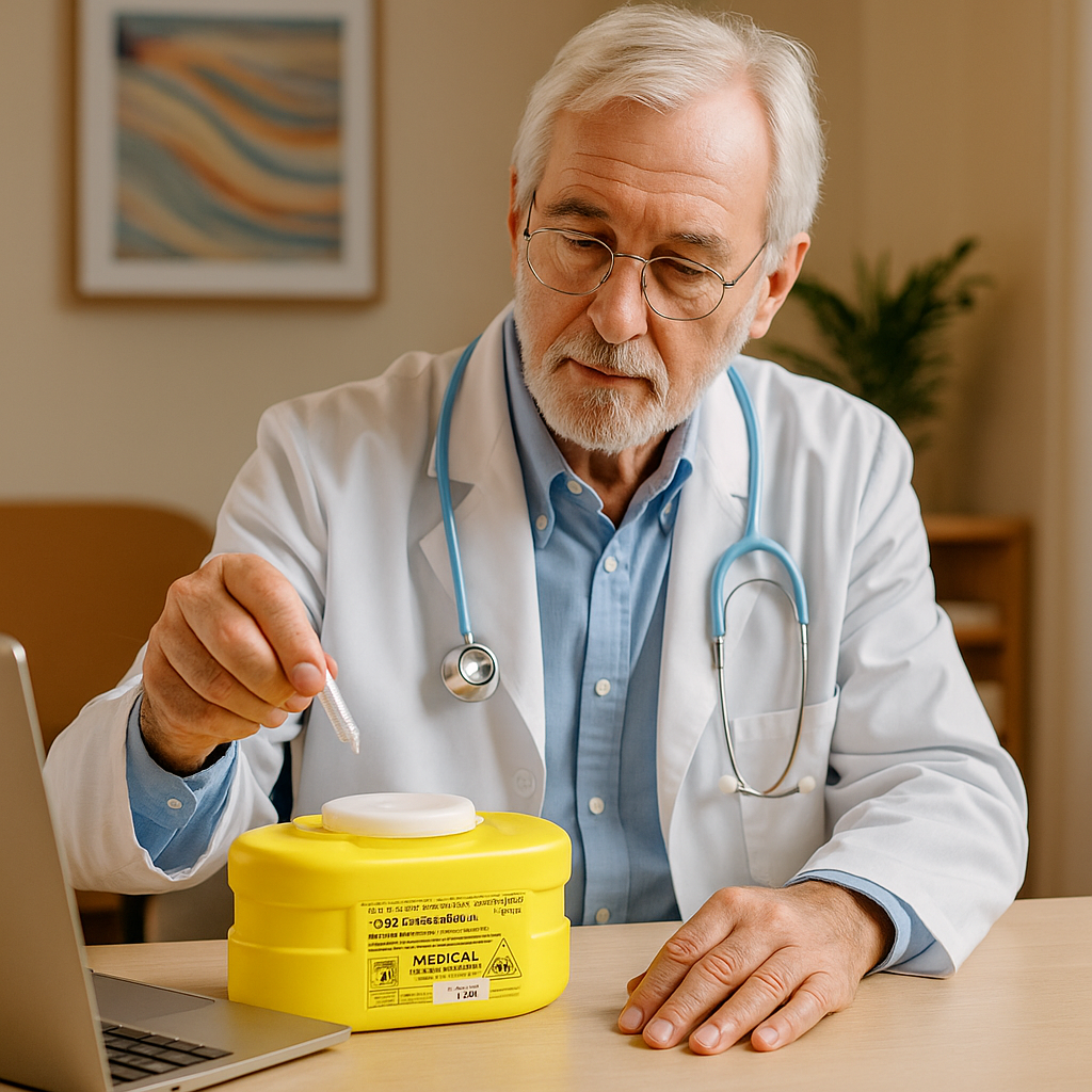 Bio-Hazard Collector B.D. Sharps 3.1 litre One Piece