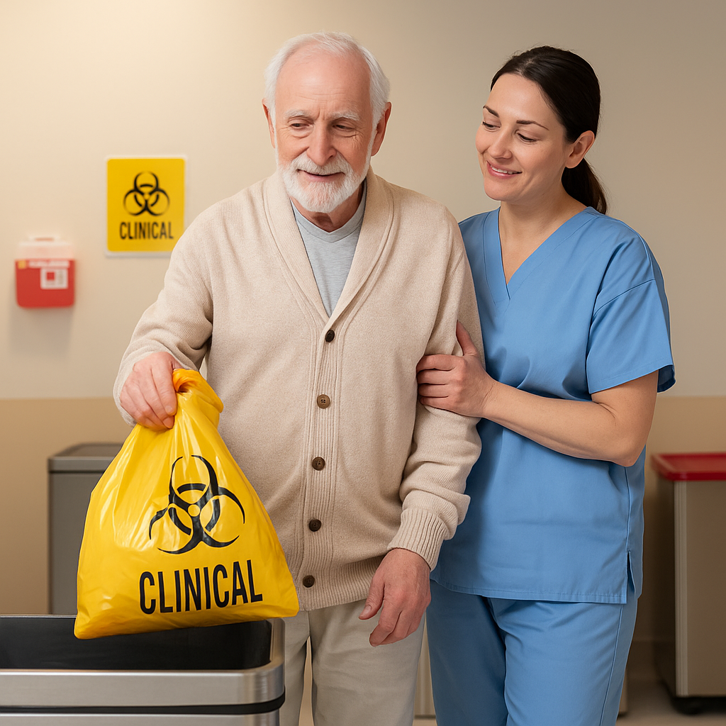 Bio-Hazard Waste Bag Yellow 125 x 93.5cm Gussetted 120L IW200HD