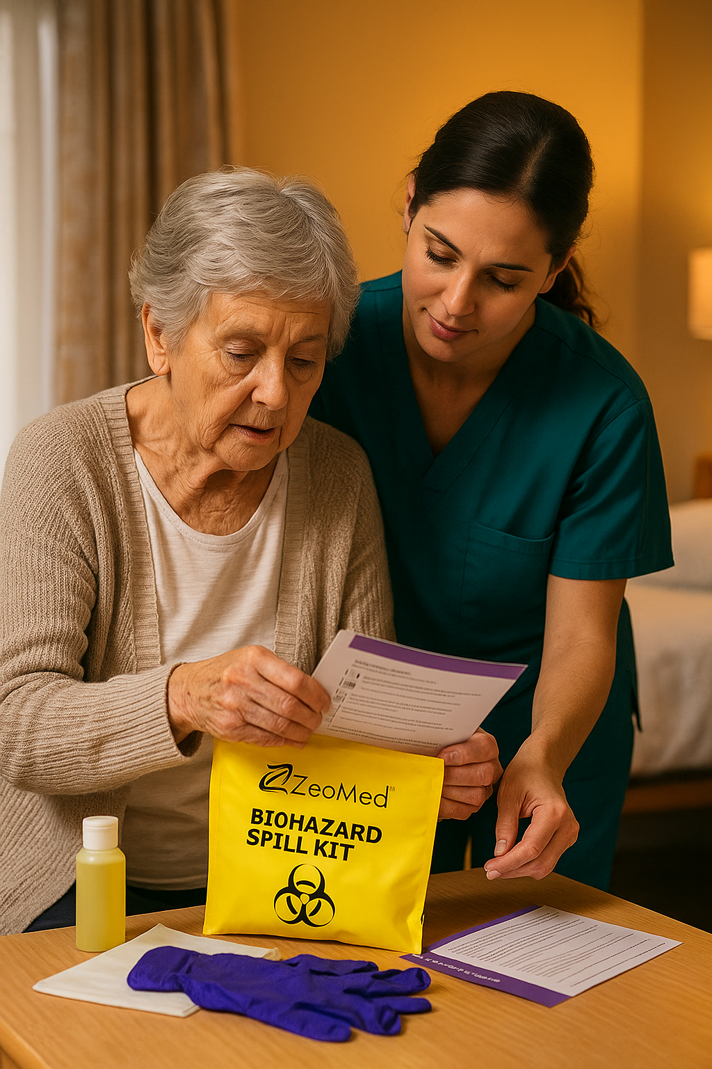 ZeoMed Biohazard Spill Kit