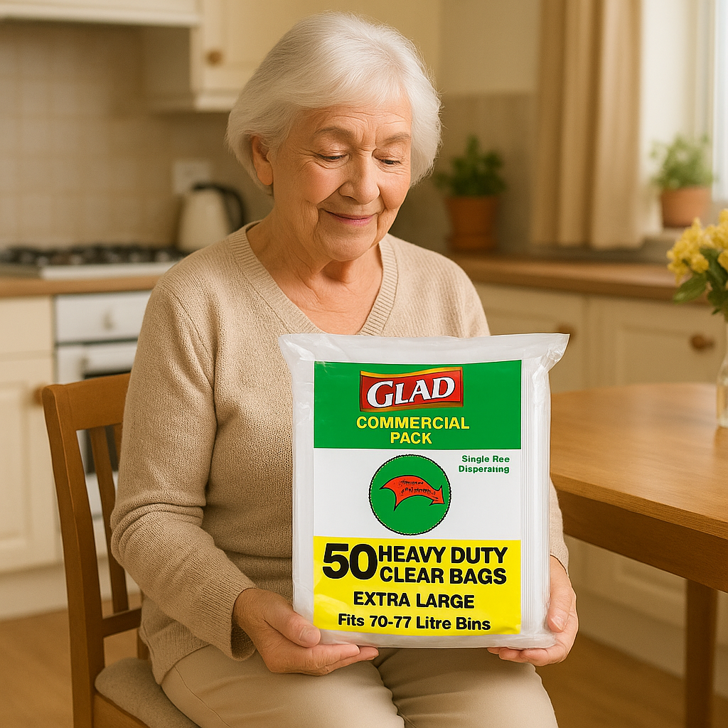 Glad Commercial Clear Bags Extra Large 75cm x 90cm P50 x 4