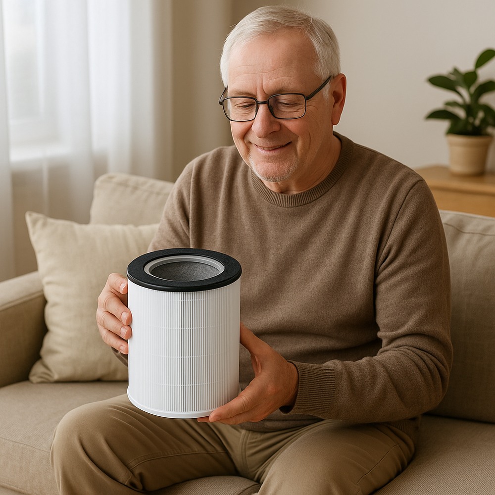 Devanti Replacement Filter in Use