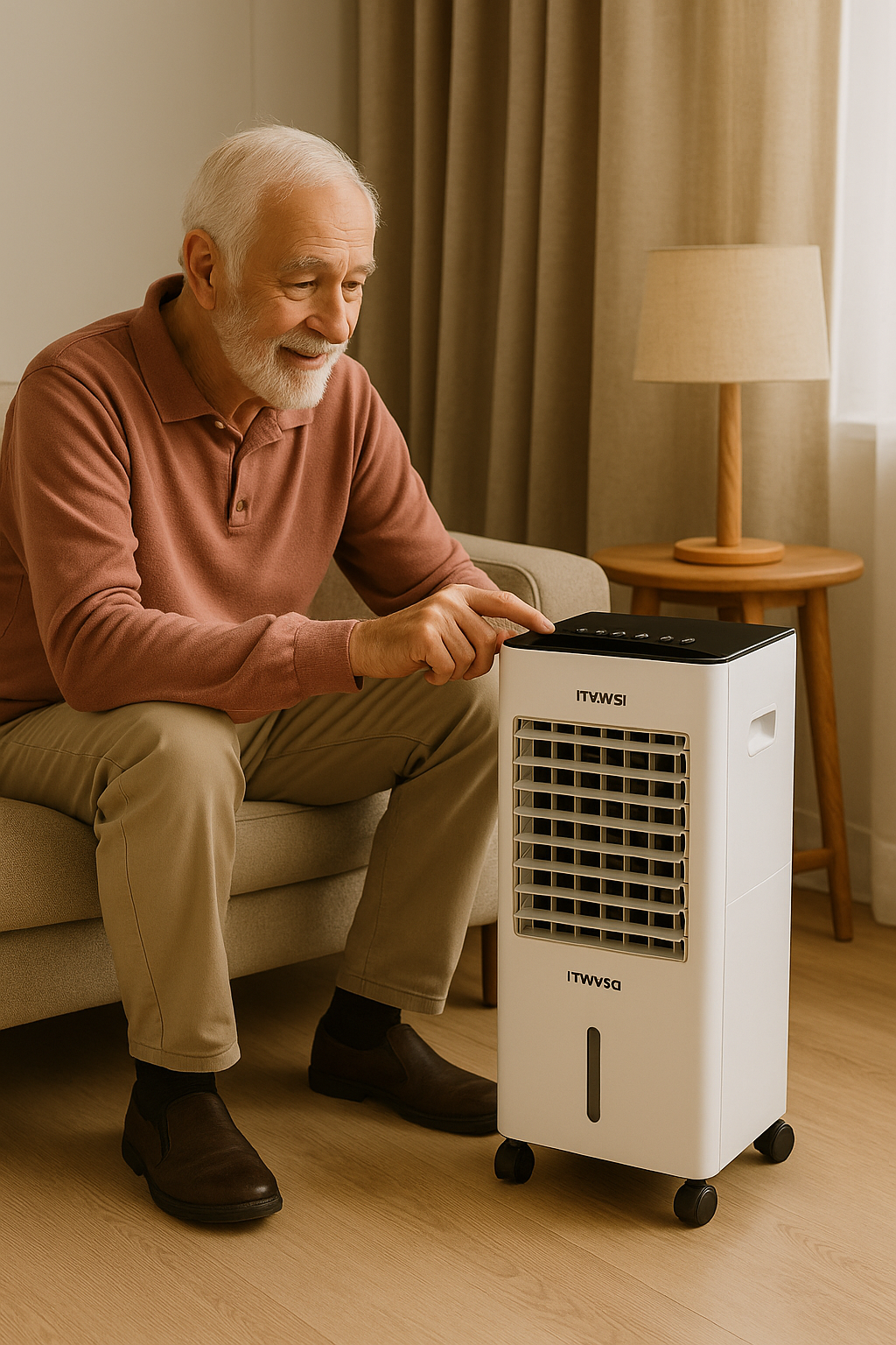 Devanti Evaporative Air Cooler Conditioner Portable 6L Cooling Fan Hum