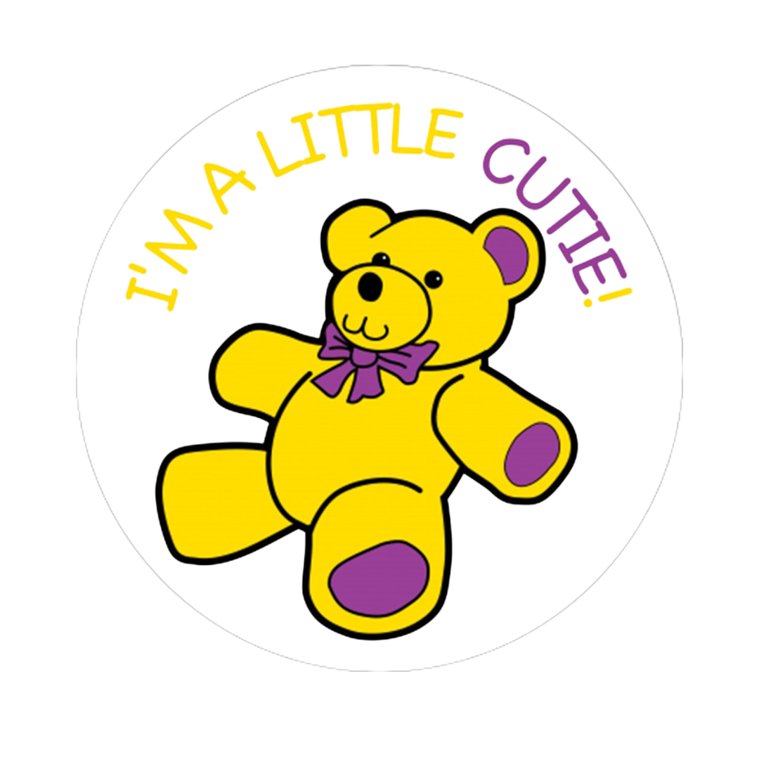 Childrens Label Teddy (I'M A Little Cutie)