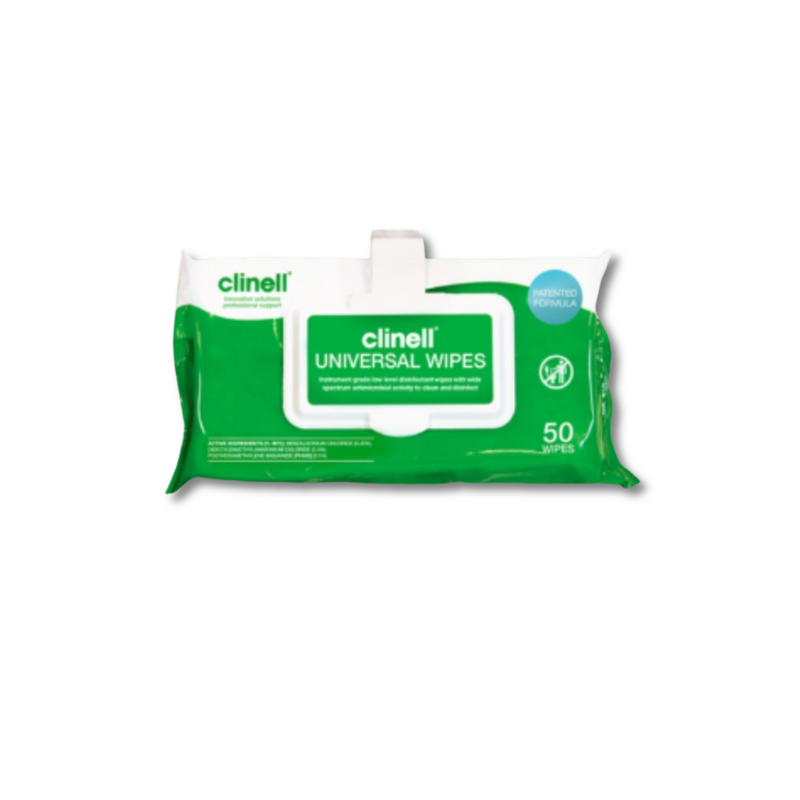 The Clinell Universal Wipes Pack 50