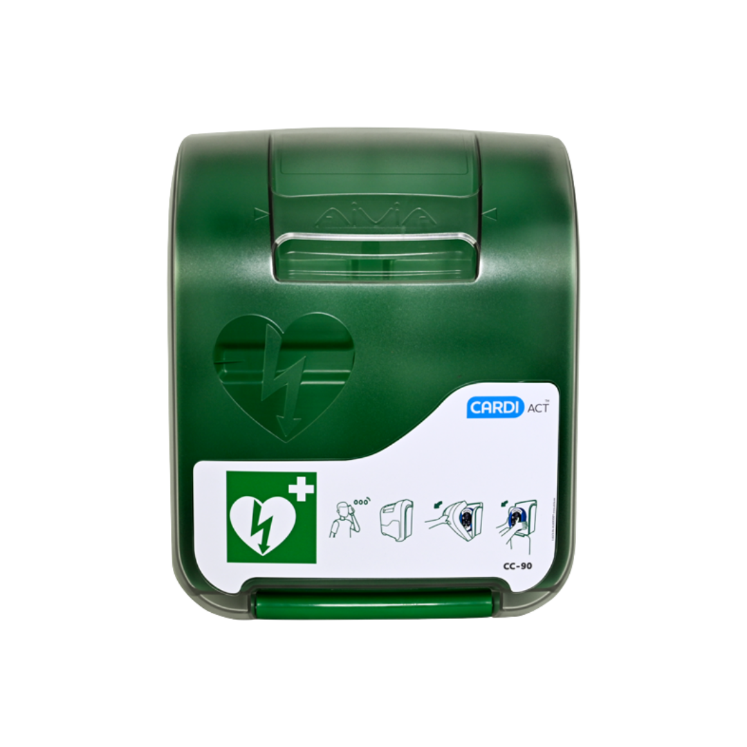 Custom Alarmed AED Cabinet 41 x 33 x 19cm- Public Access AEDs - NDIS