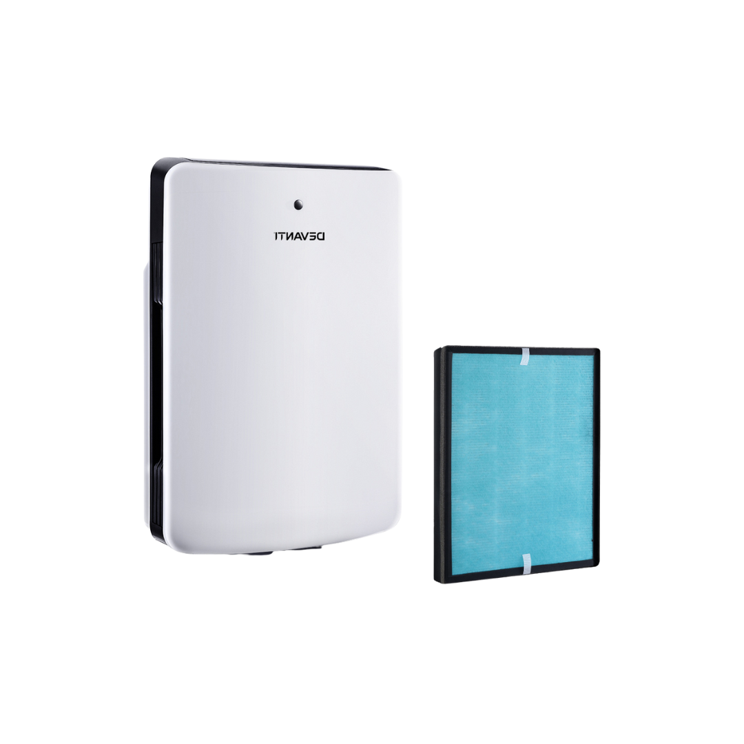 Devanti Air Purifier Freshener Carbon HEPA Filter Home Office Odour Cleaner- Appliances - NDIS

