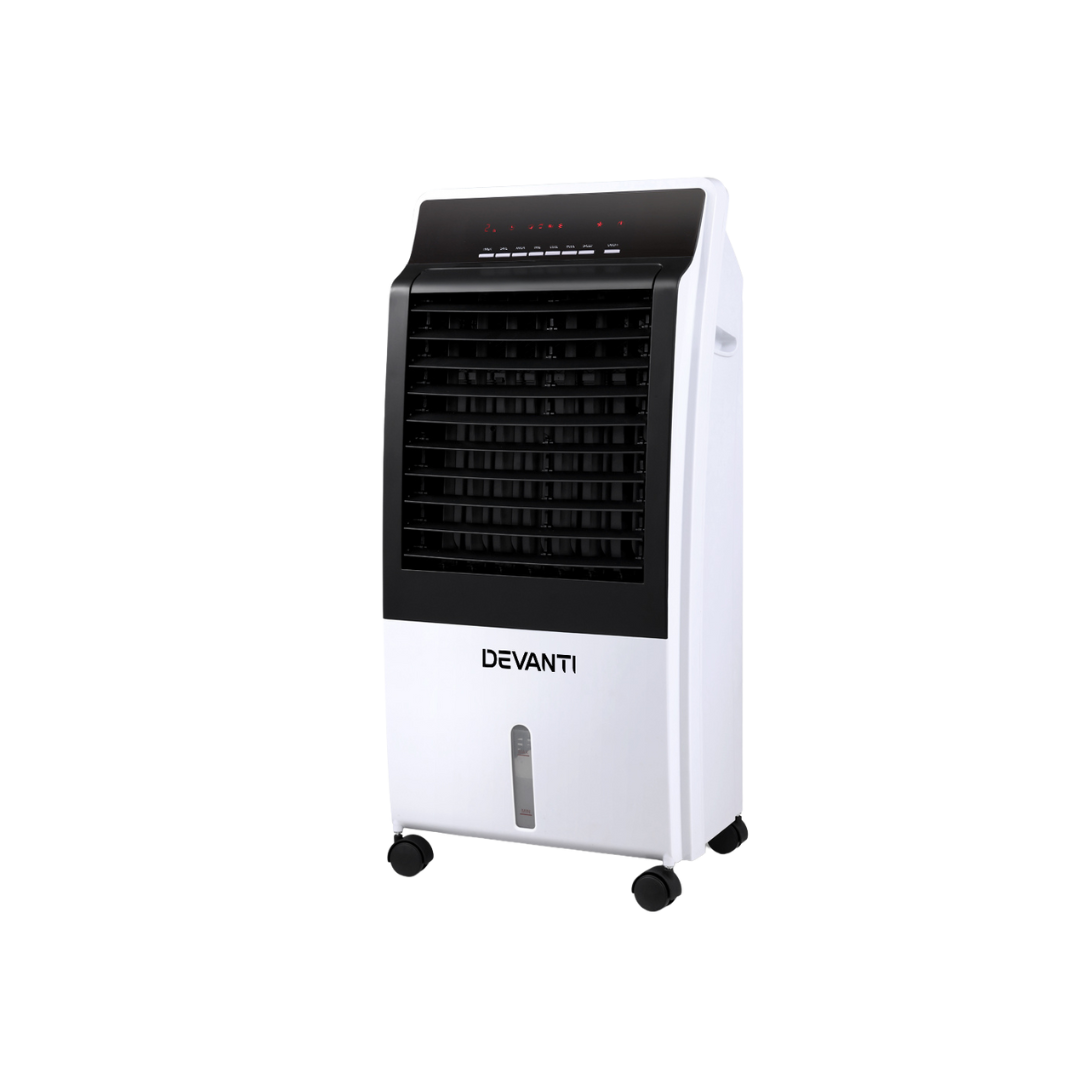 Devanti Evaporative Air Cooler Potable Fan Cooling Remote Control LED Display - Appliances - NDIS