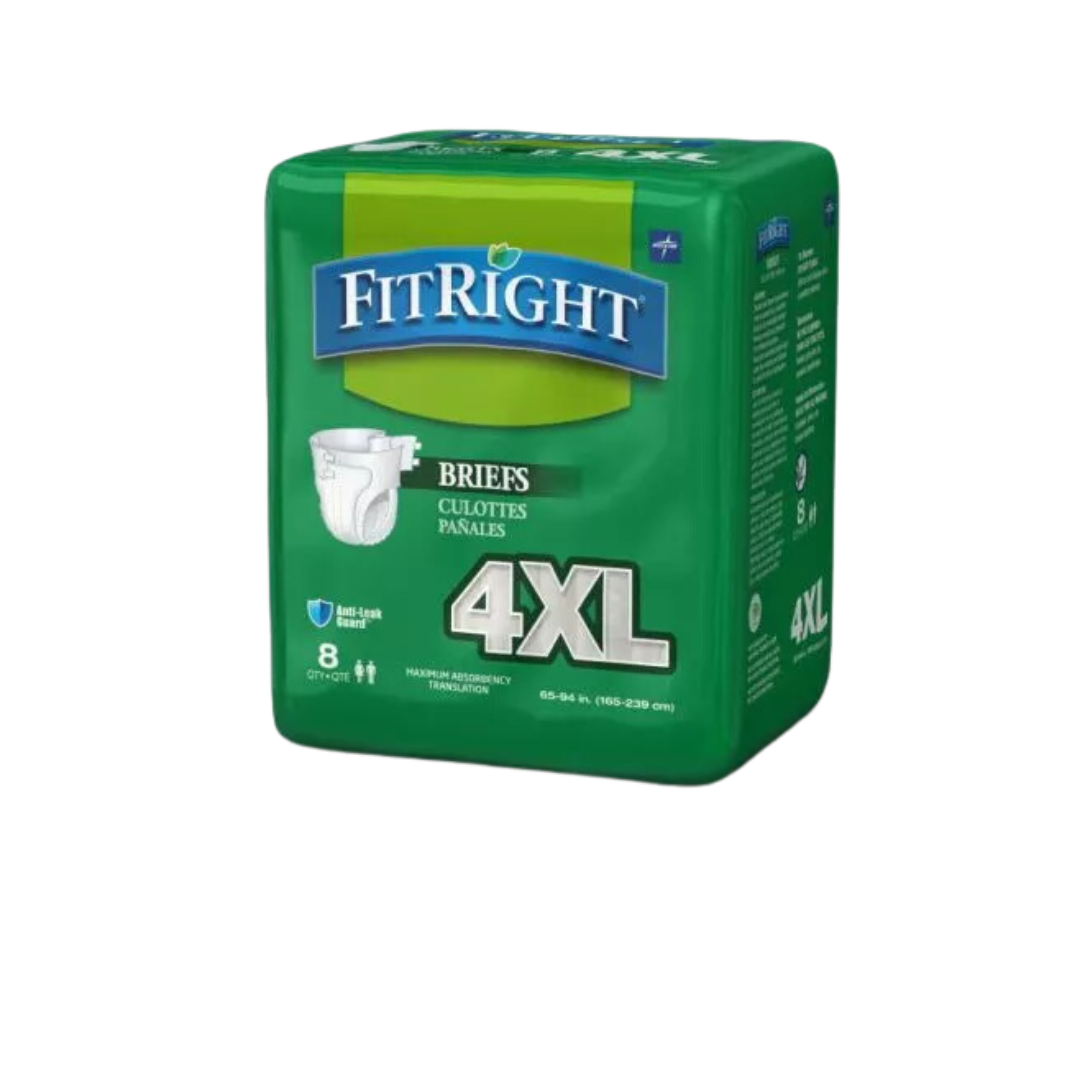 FitRight Bariatric Briefs 4XL (Box of 32)