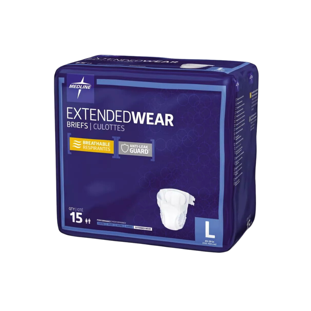 FitRight Extended Wear Briefs Large -(Box of 60)