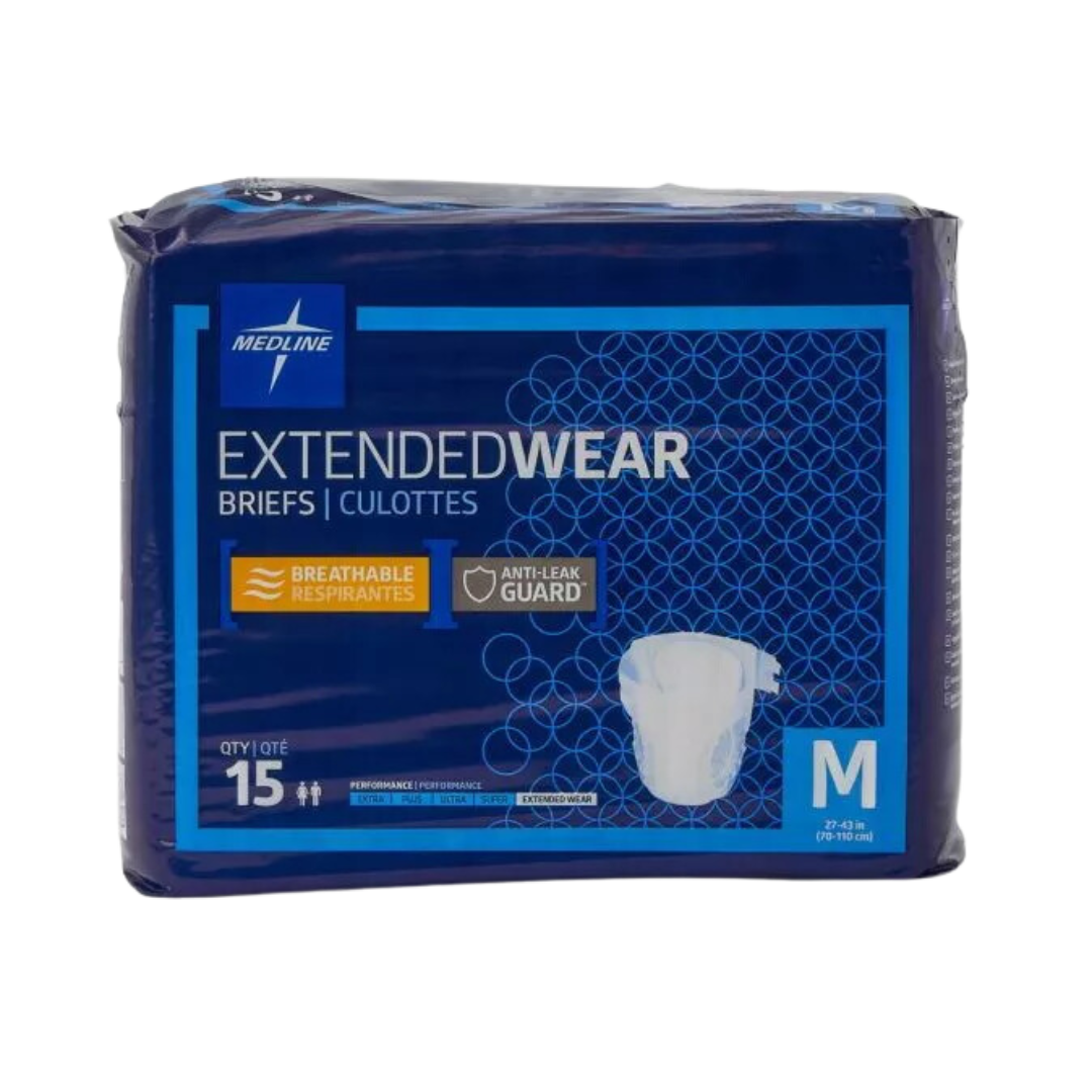 FitRight Extended Wear Briefs Medium (Box of 60)