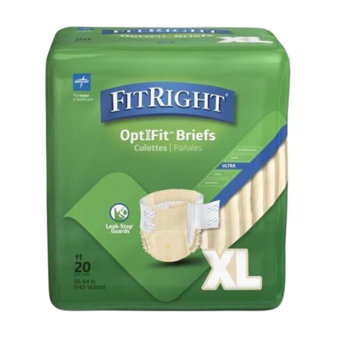 FitRight Super Briefs with Remedy X-Large (Box of 80)