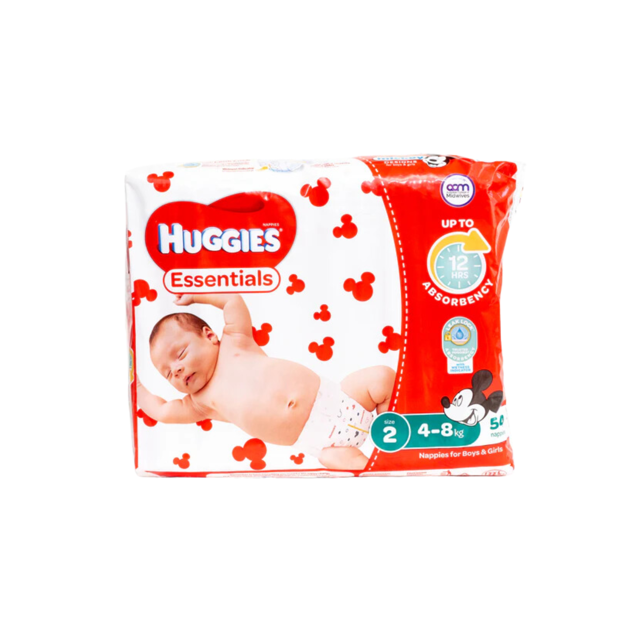 Huggies Essentials Infant - Box of 4x54's