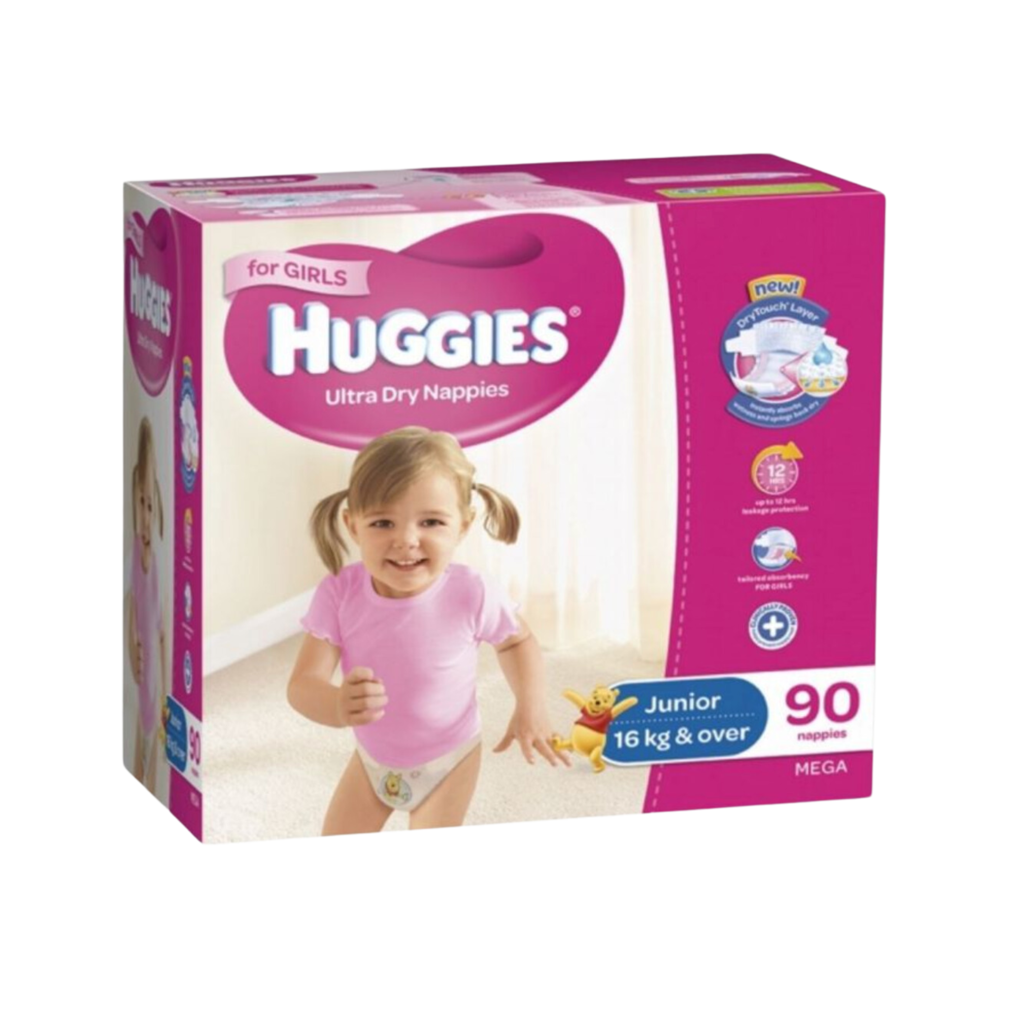 Huggies Junior Girl  Box 90's