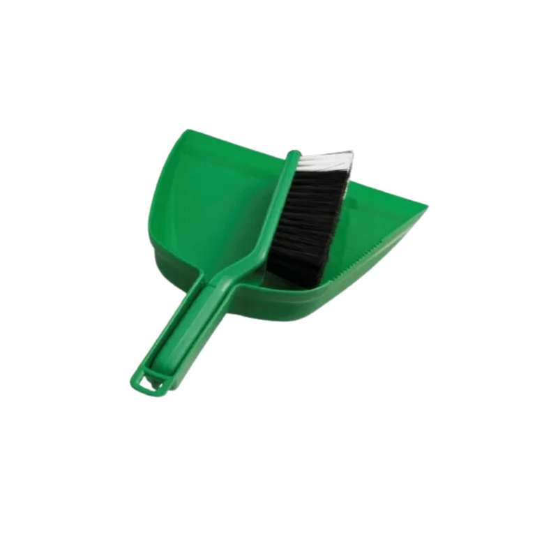 The Oates Dustpan & Bannister Set – Green