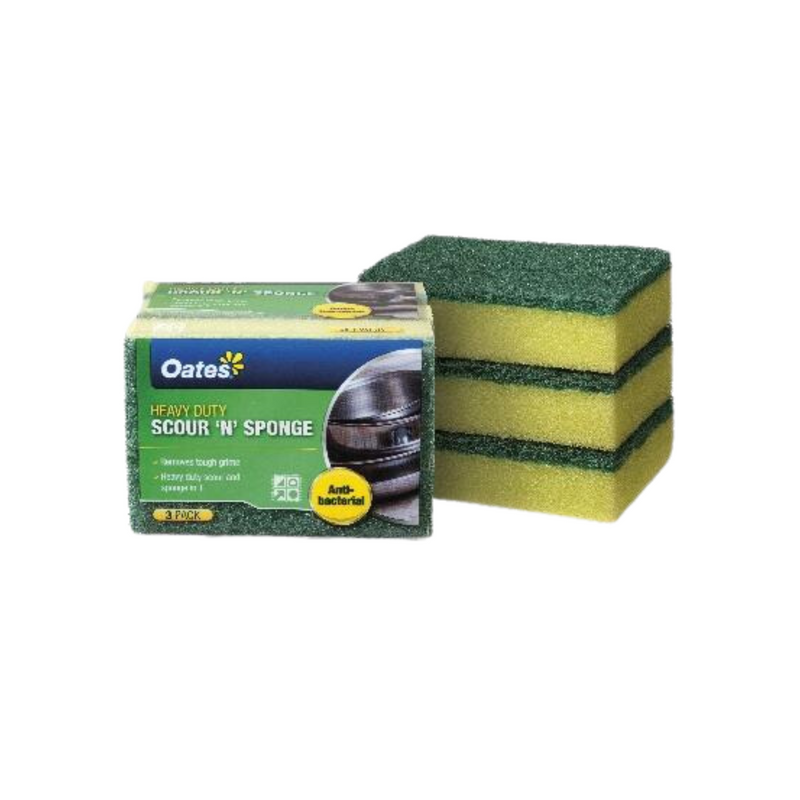 The Oates Sponge & Scour 3 Pack