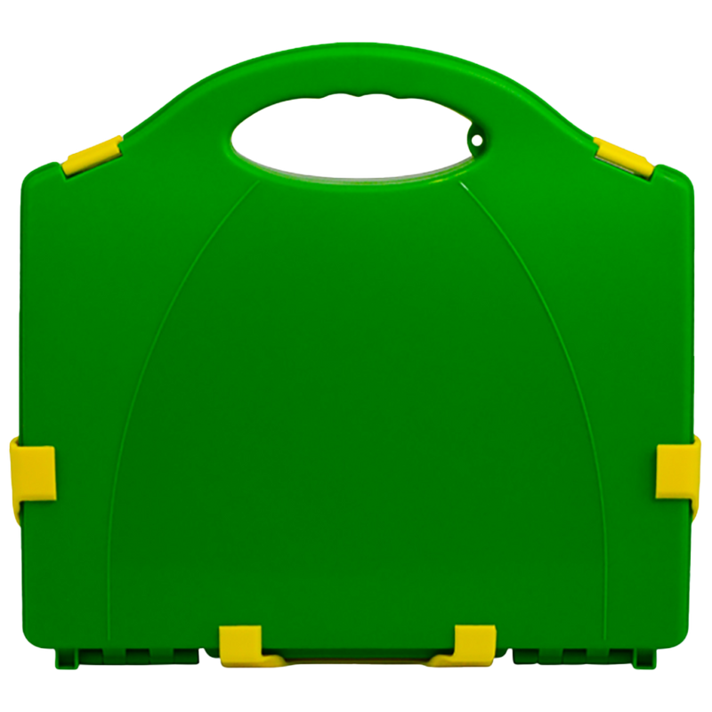 The AEROCASE Medium/Large Green and Yellow Neat Plastic Case