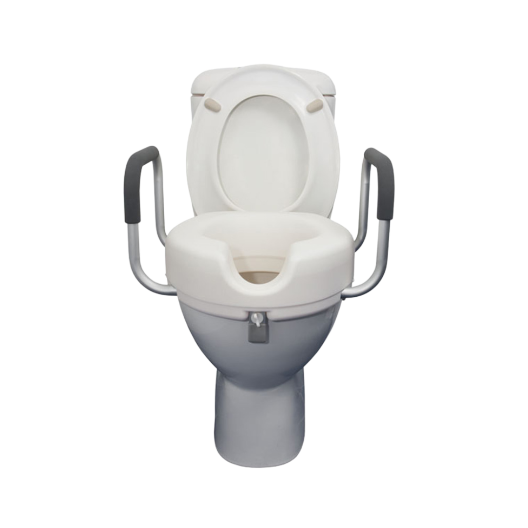 Raised Toilet Seat with Armrests 5cm