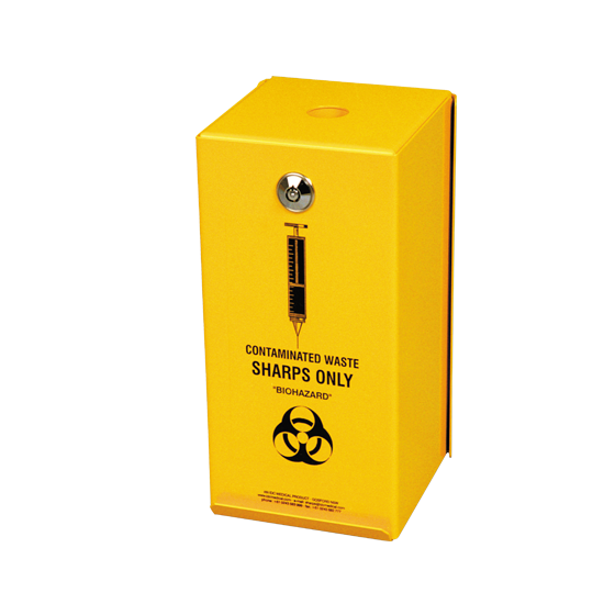 AEROHAZARD Steel Sharps Disposal Safe 2L (includes 2 x SD2000)