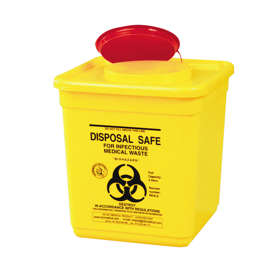 AEROHAZARD Sharps Disposal Container 4.5L