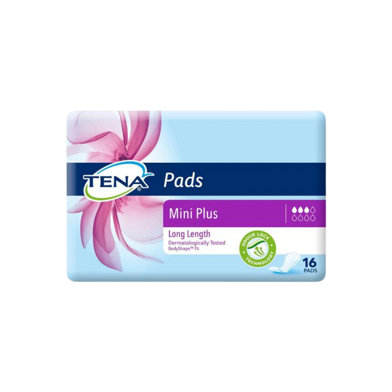 The Tena Pad Mini Plus Long Length 6x16's