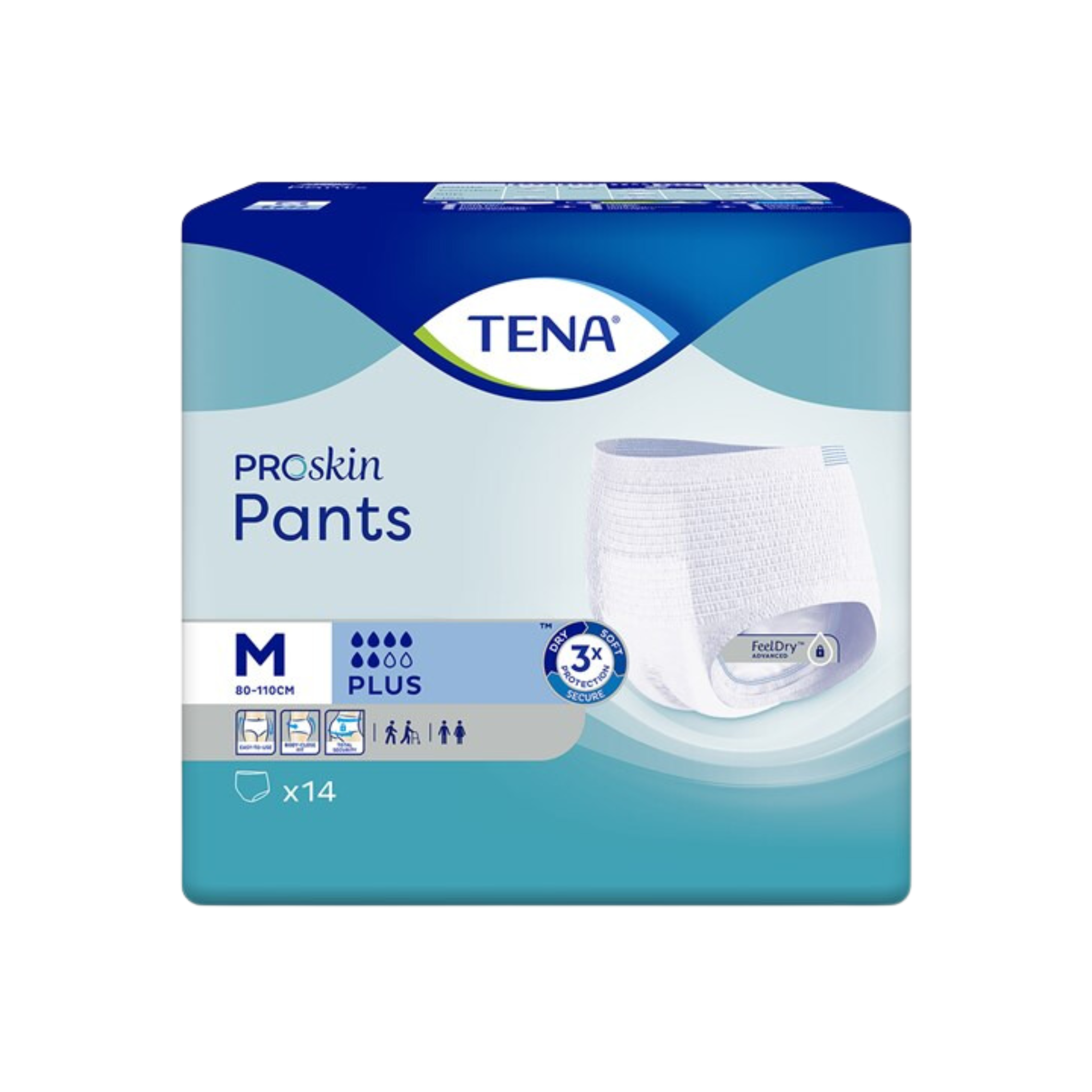 Tena Pants Plus Medium 4x14's