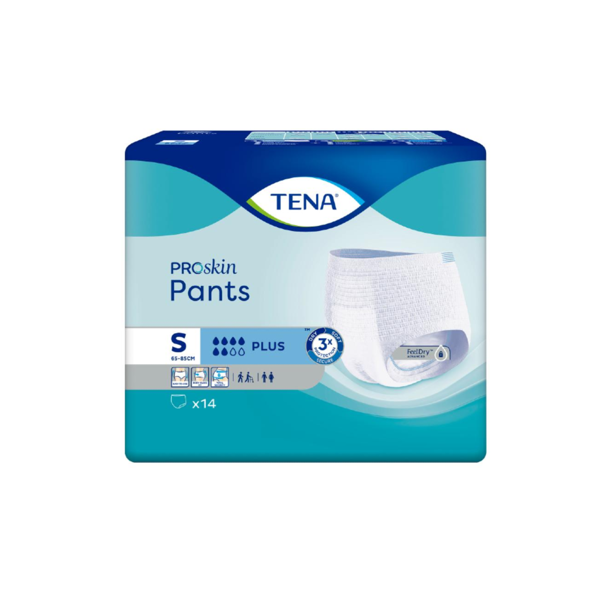 Tena Pants Plus Small 4x14's