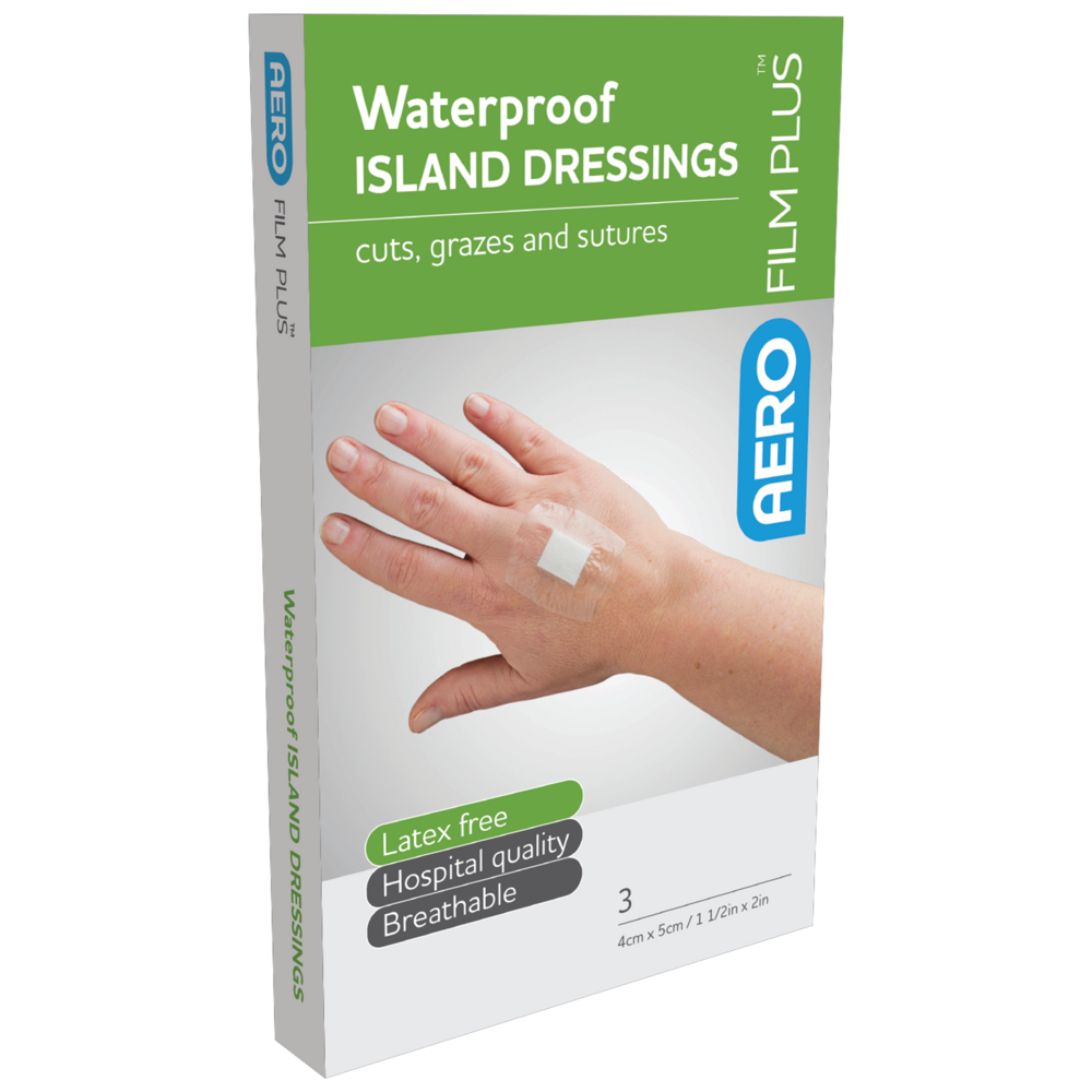 AEROFILM PLUS Waterproof Island Dressing 4 x 5cm Box/3  Env/3