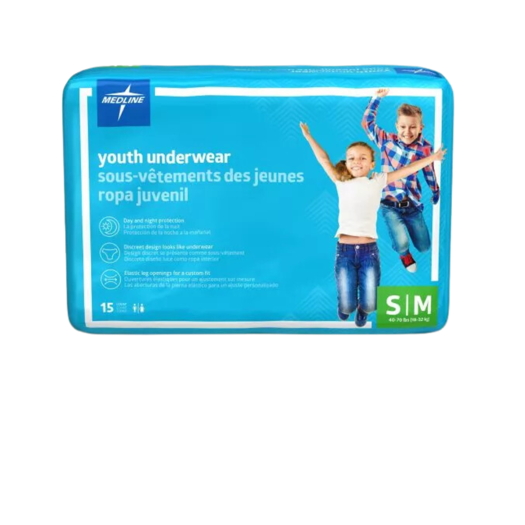 Youth Protective Underwear S/M (Box of 60)