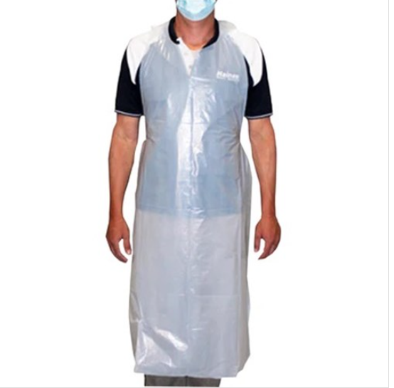 Apron Disposable Lightweight LDPE White 132 x 80cm(box100)