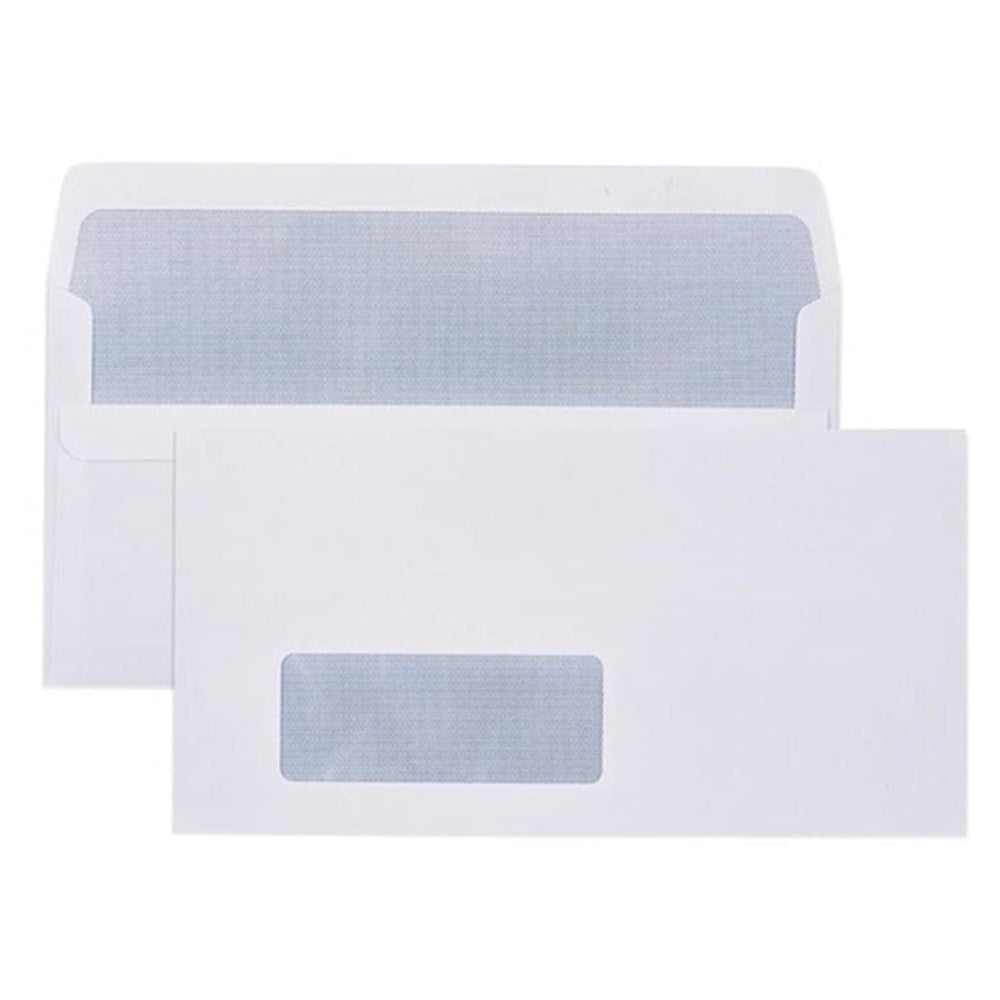 Stationery Envelopes Window Press Seal 110 x 220mm