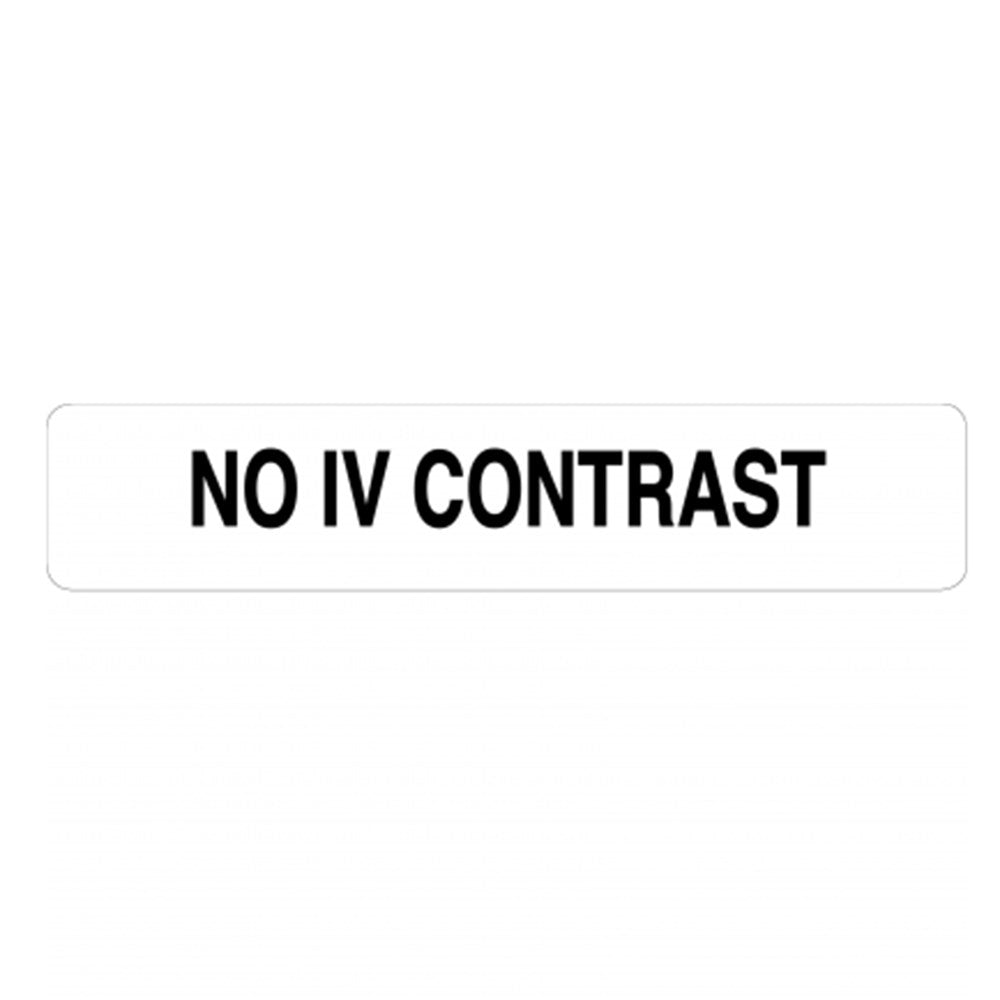X-Ray Label (No Iv Contrast)