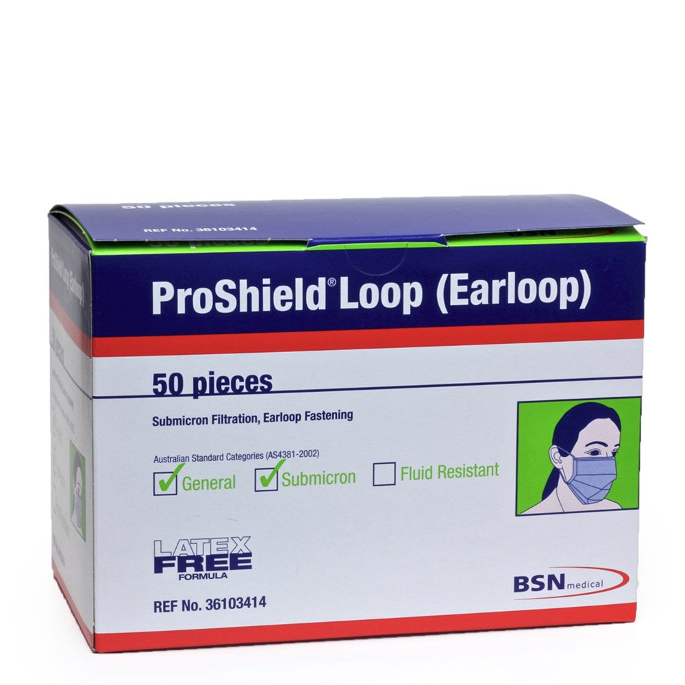 Proshield Surgical Masks Ear Loop 3 Ply Level 2 C500