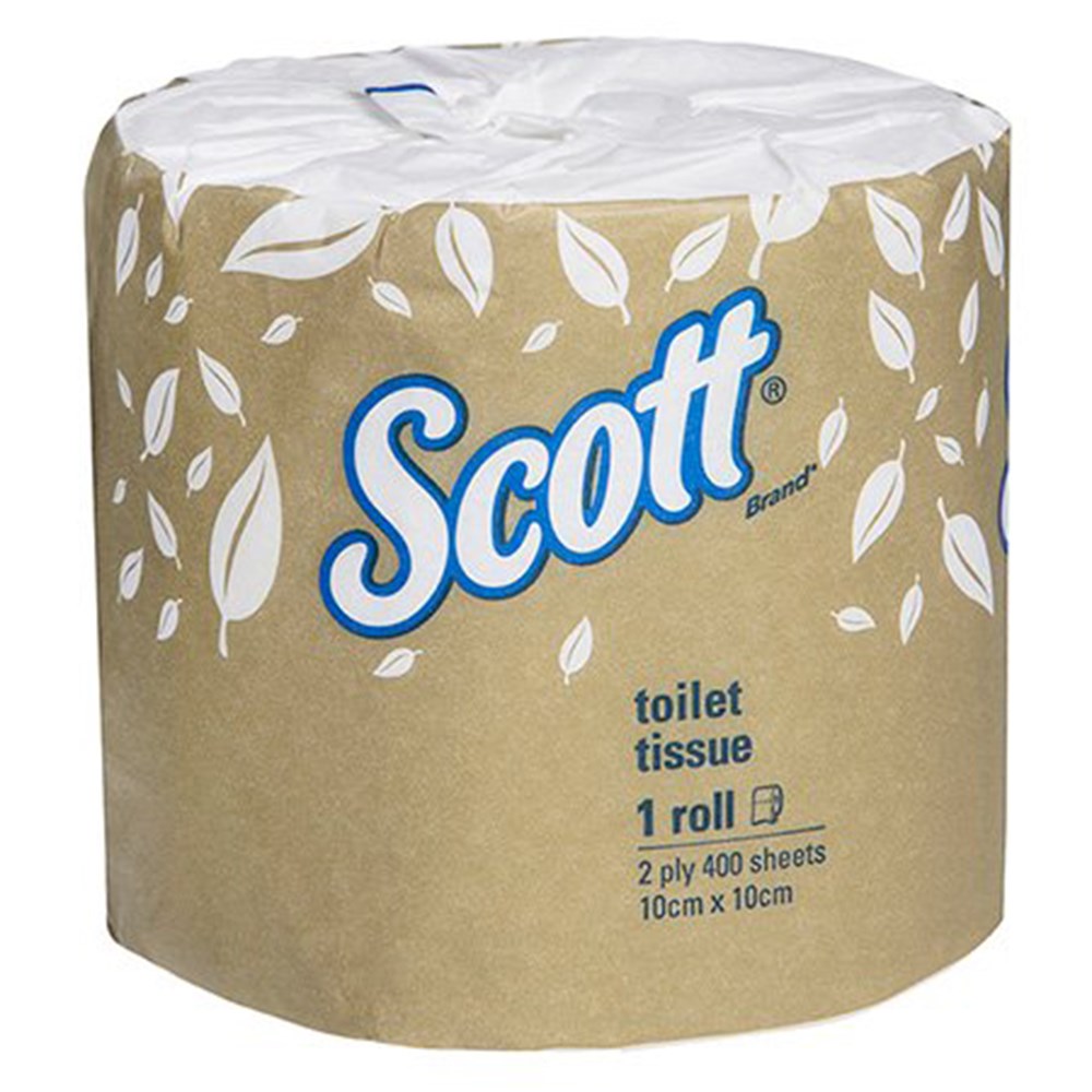 Scott Toilet Tissue 2 Ply White 400 Sheet 5741