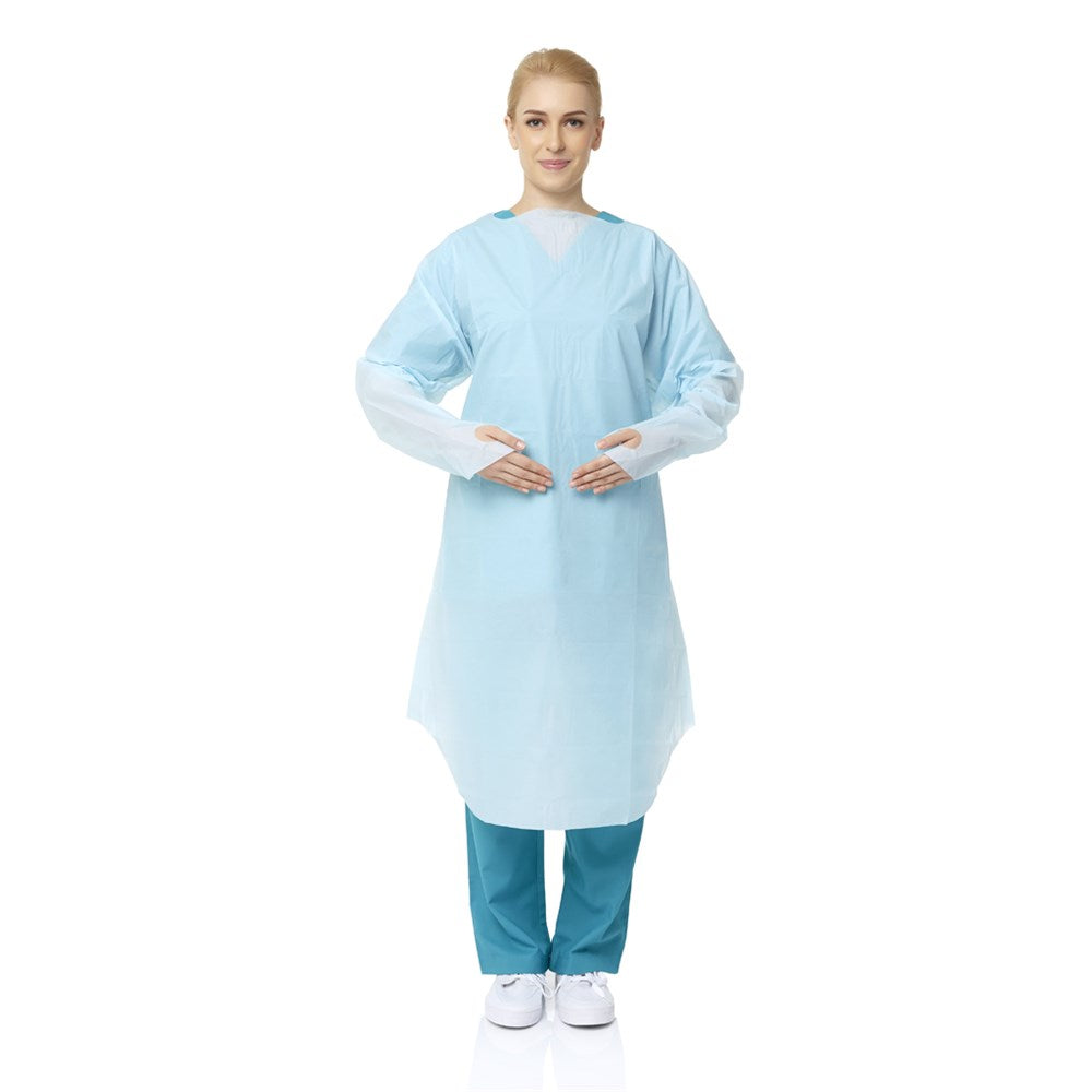 Gown Impervious Thumbs Up Extra Large Blue B15