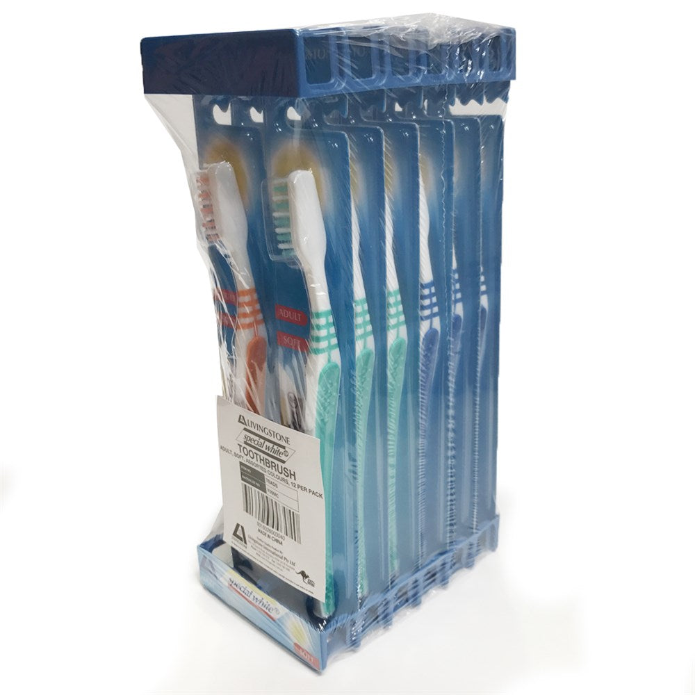 Toothbrush Adult Soft (Mixed Colours) P12