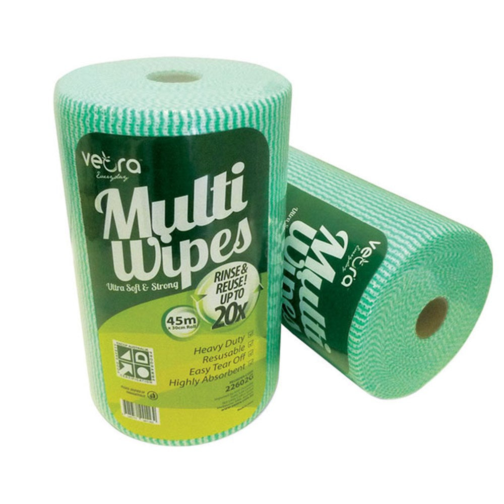 Veora Wipe Roll Green 30cm X 45m