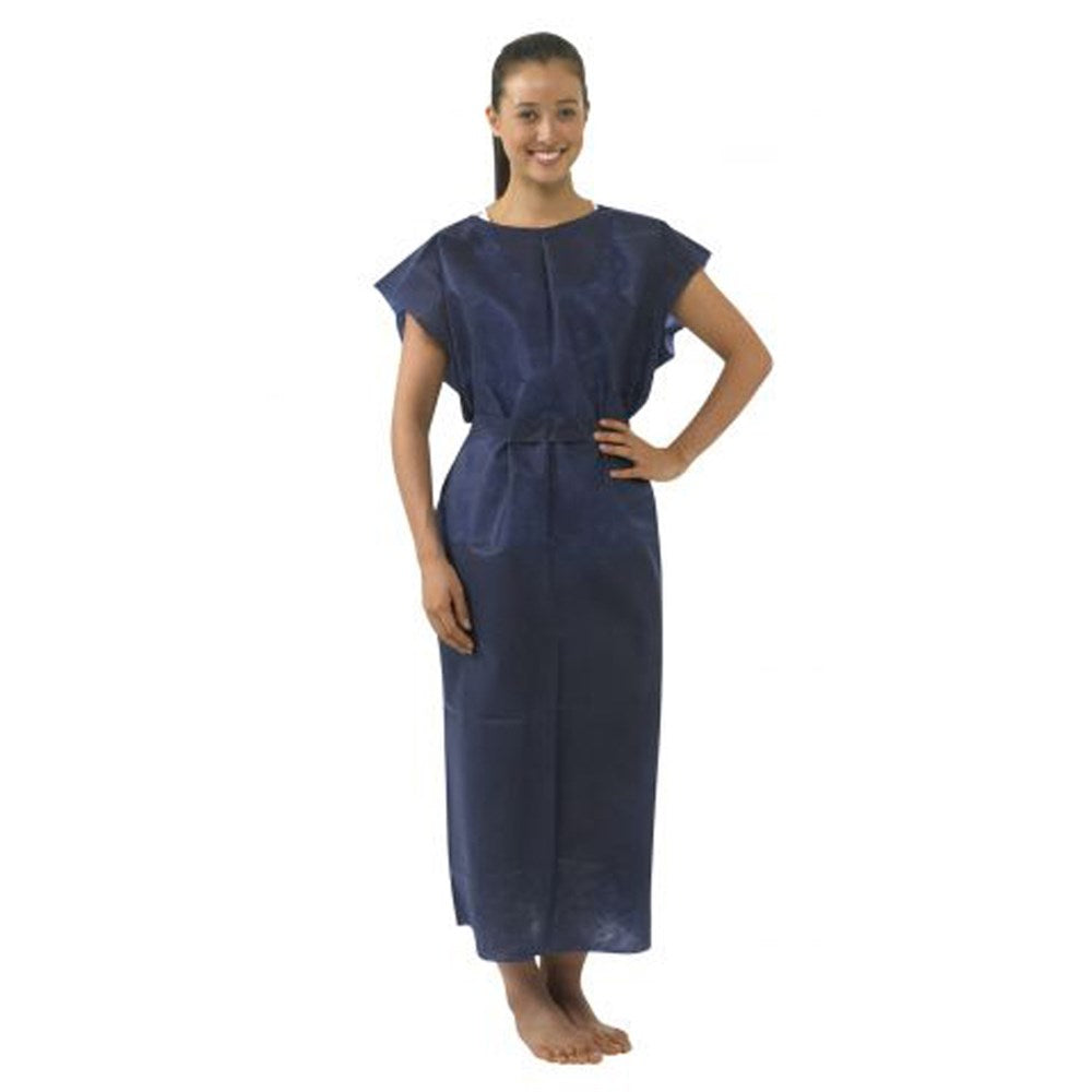 Gown Clinical Exam Dark Blue Large Short Sleeve C100