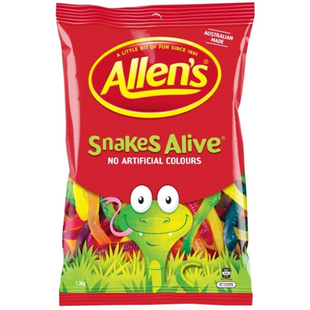 Allens Jelly Snakes 1.3kg