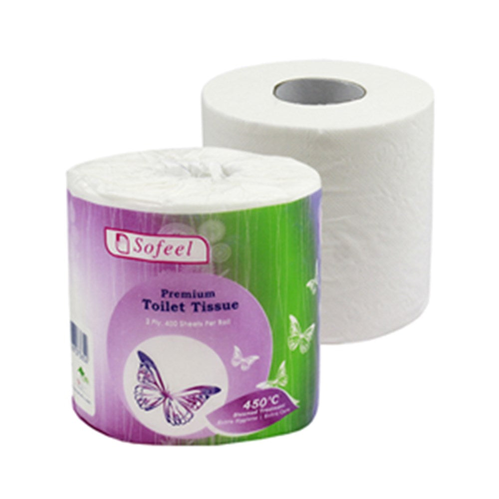 Toilet Tissue Sofeel Premium 2 Ply 400 Sheet (Carton of 48)