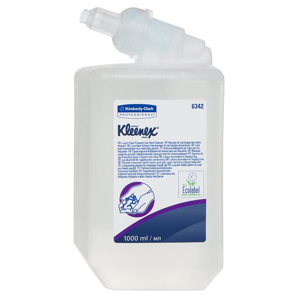 Kleenex Luxury Foam Frequent Hand Cleanser 1ltr Cart 6342 C6