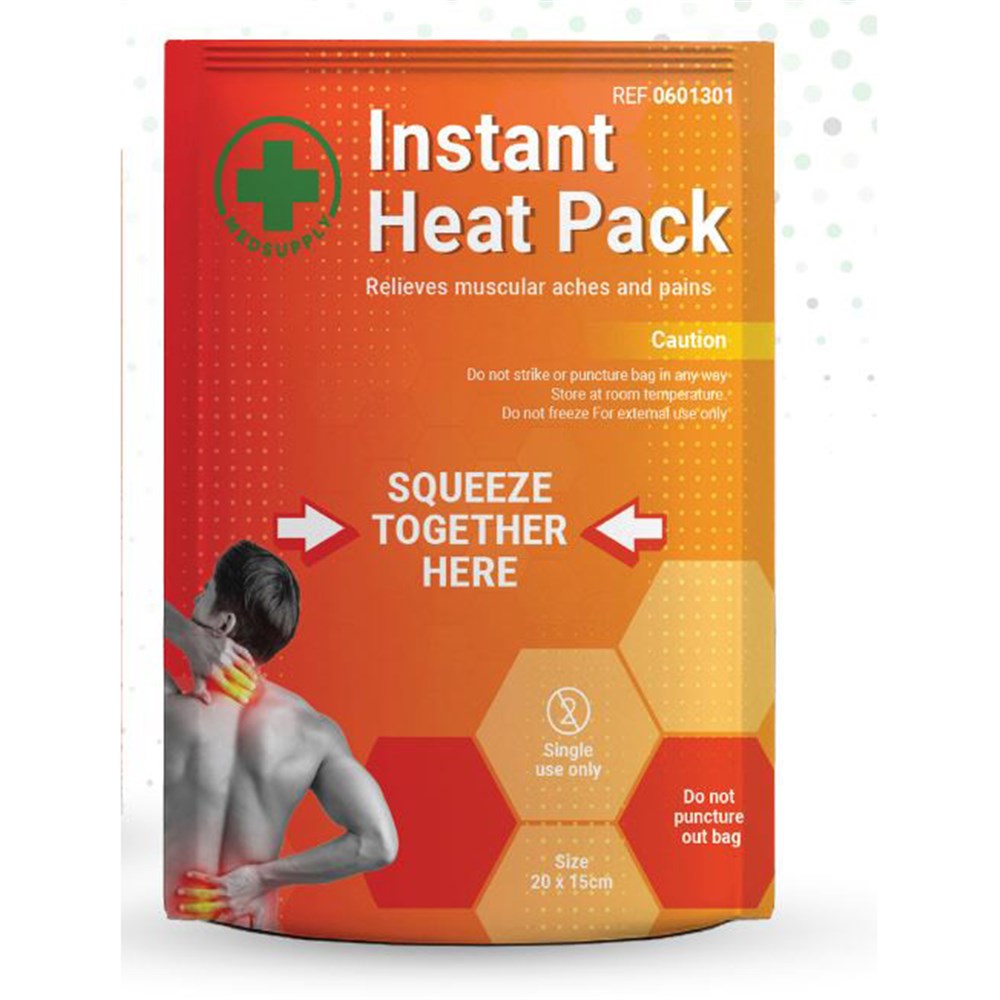 Instant Heat Pack VaNc 20 x 15cm Single Use Each